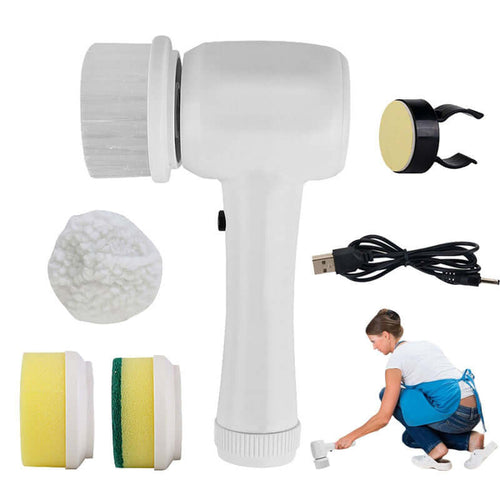 4-in-1 Electric Spinning Scrubber Cleaning Brush