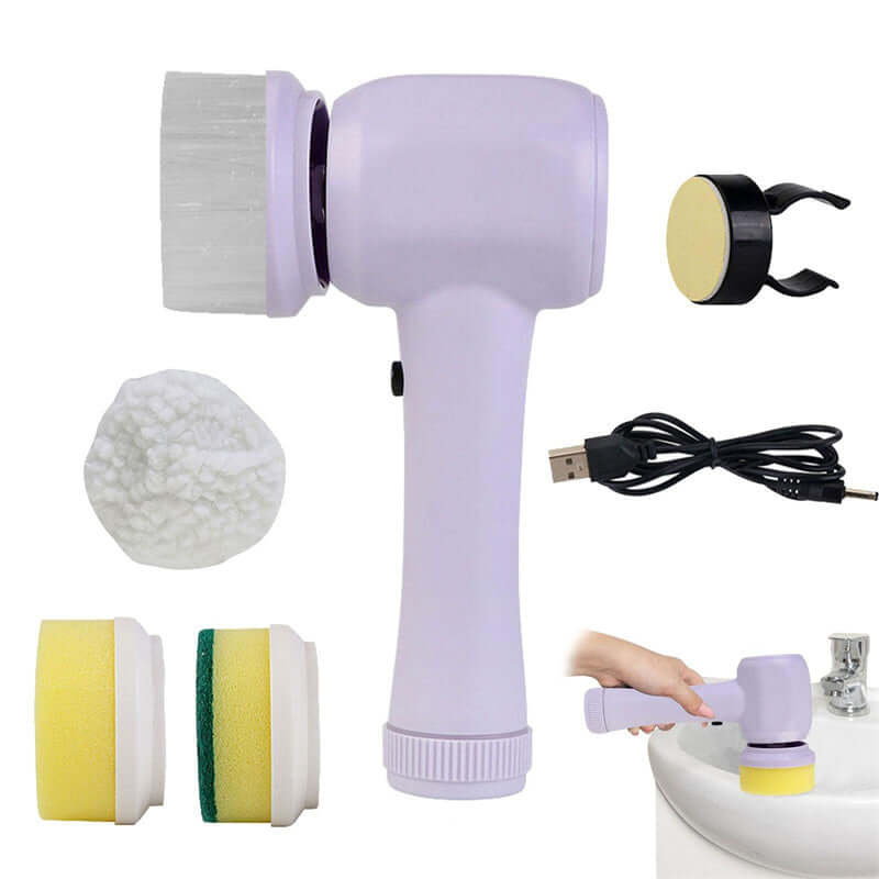 4-in-1 Electric Spinning Scrubber Cleaning Brush